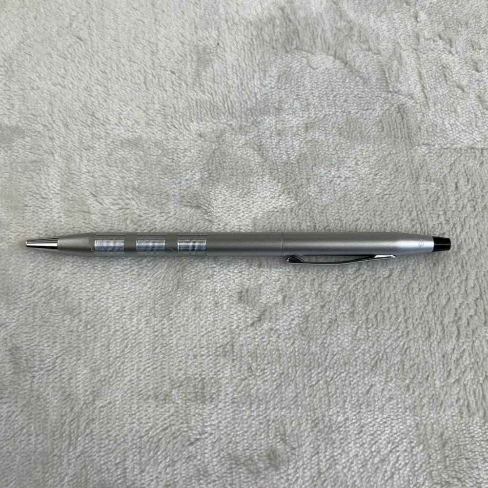 Cross Satin Silver Ballpoint Pen Set Silver Executive Gift Table Mountain Casino